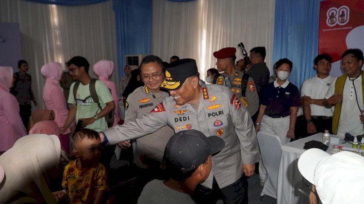 Wakapolri Tinjau Pembangunan SMA Kemala Taruna Bhayangkara dan Gelar Bakti Sosial Serta Bakti Kesehatan di Bogor