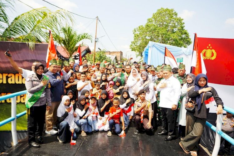 Resmikan 80 Jembatan Merah Putih Presisi di Riau, Kapolri: Permudah Anak Sekolah-Masyarakat